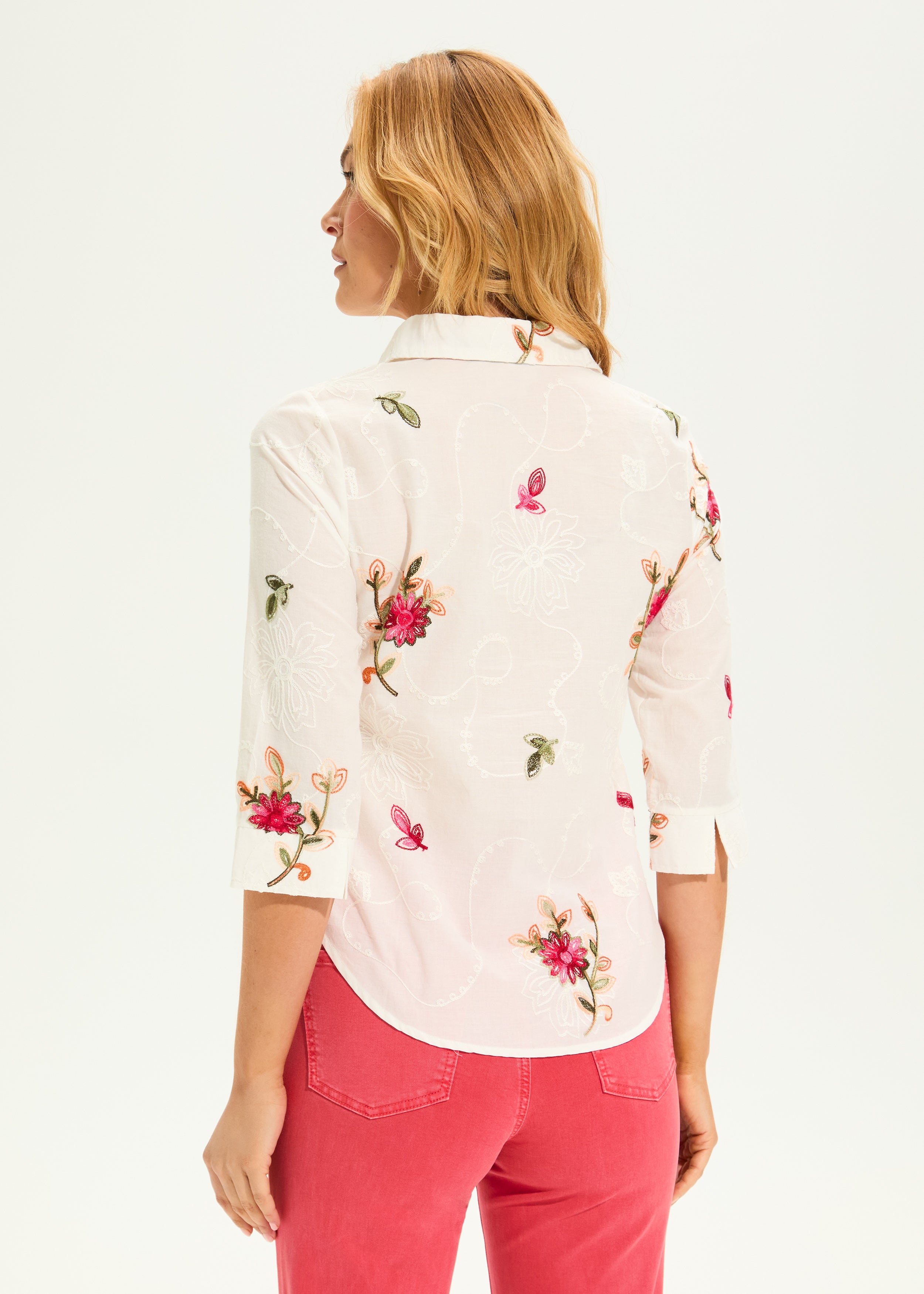 Classic Embroidered Voile Shirt