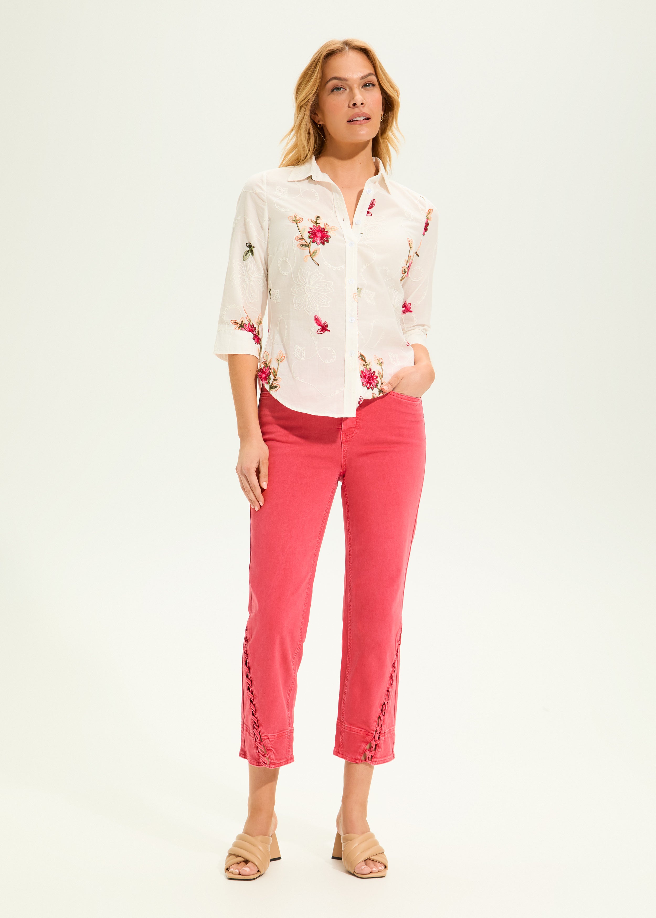 Classic Embroidered Voile Shirt
