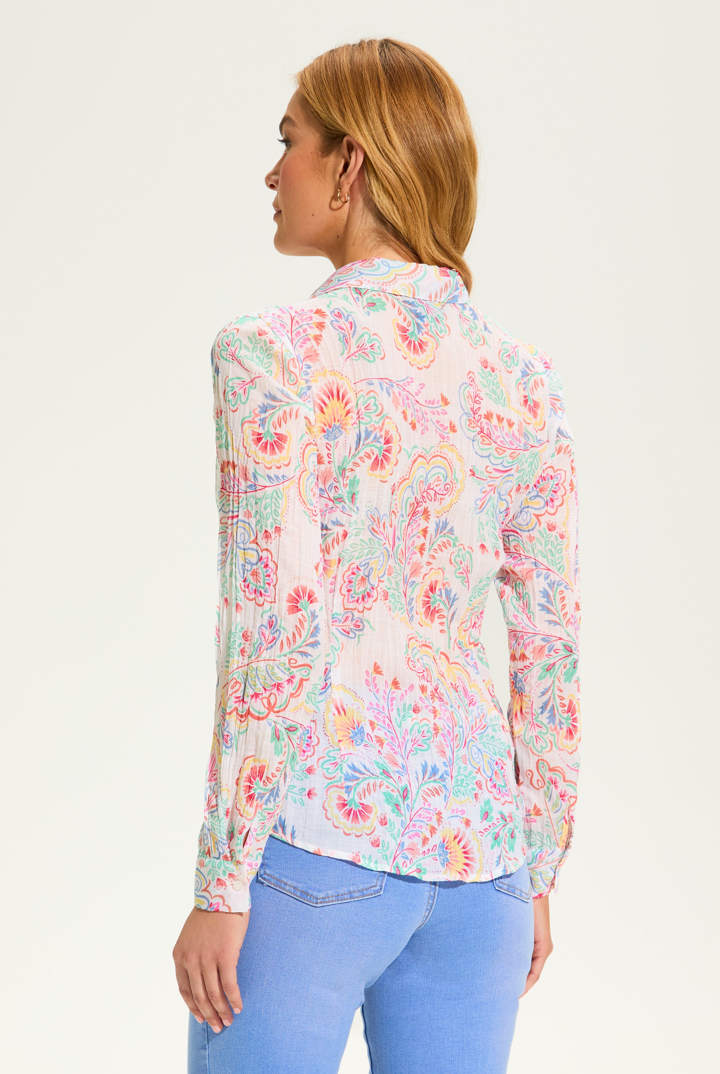 Paisley Crinkle Blouse