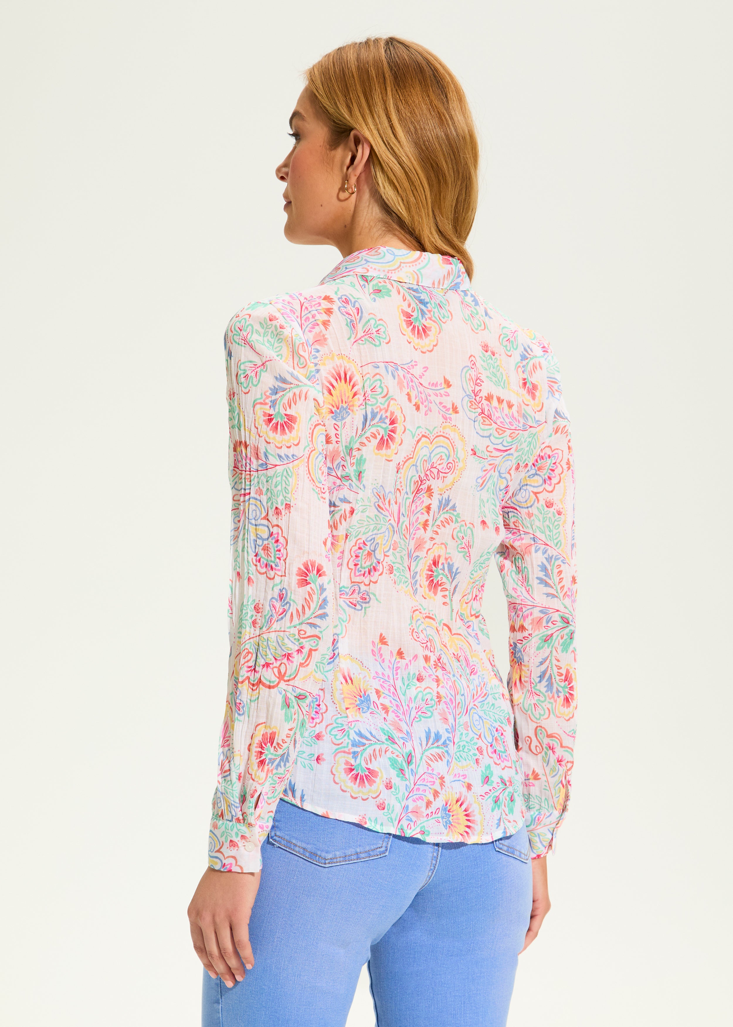 Paisley Crinkle Blouse