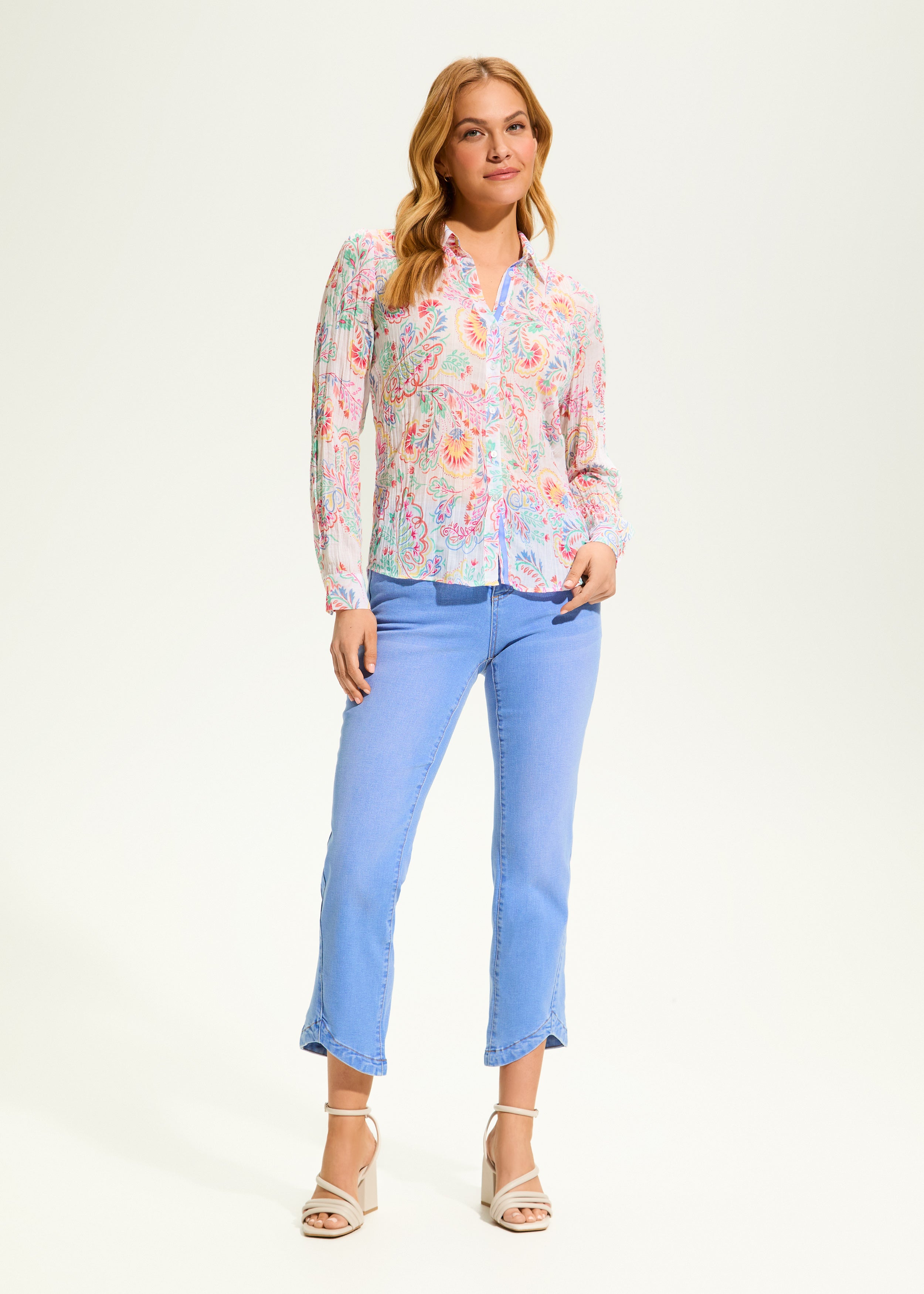 Paisley Crinkle Blouse