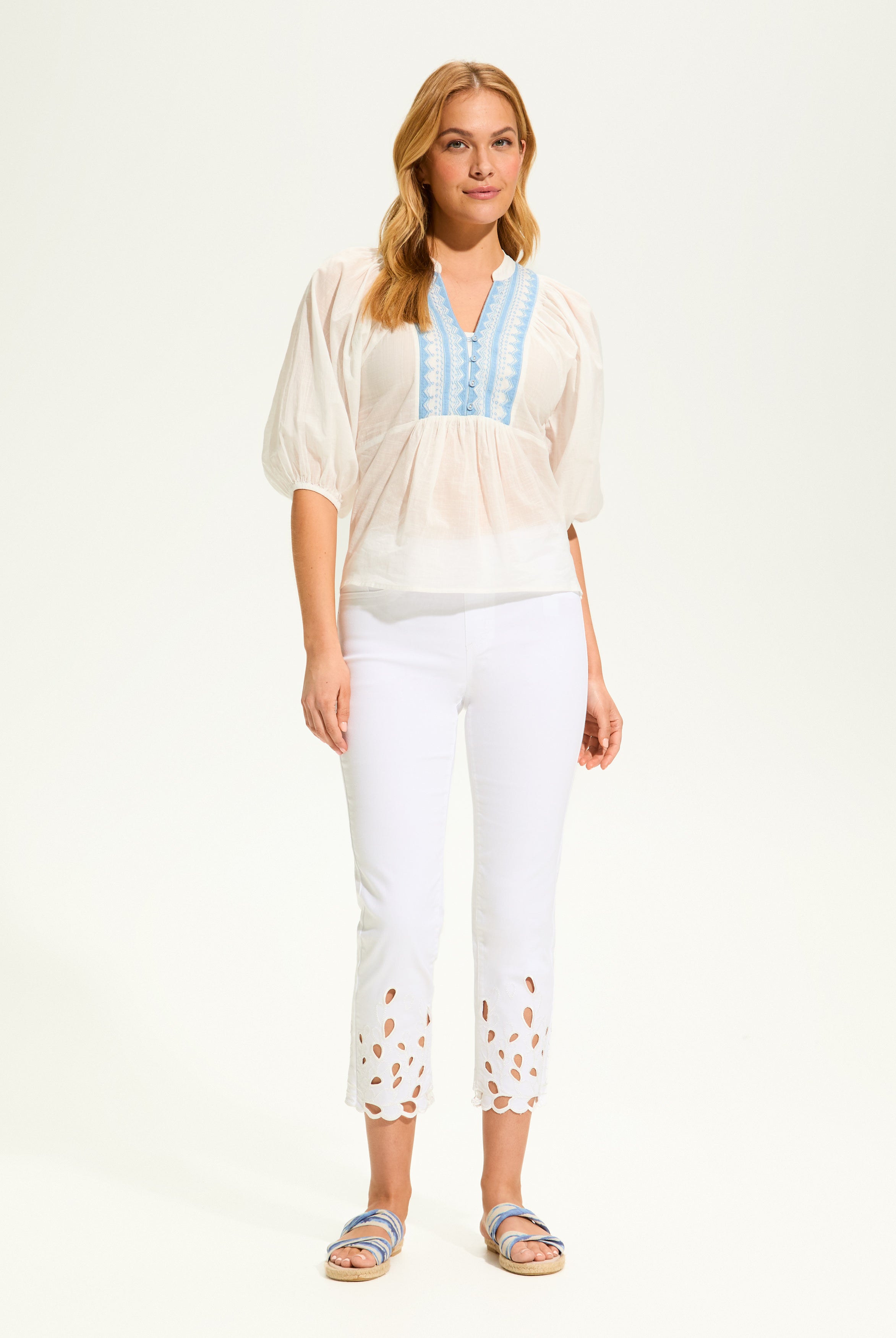 Embellished Applique Blouse