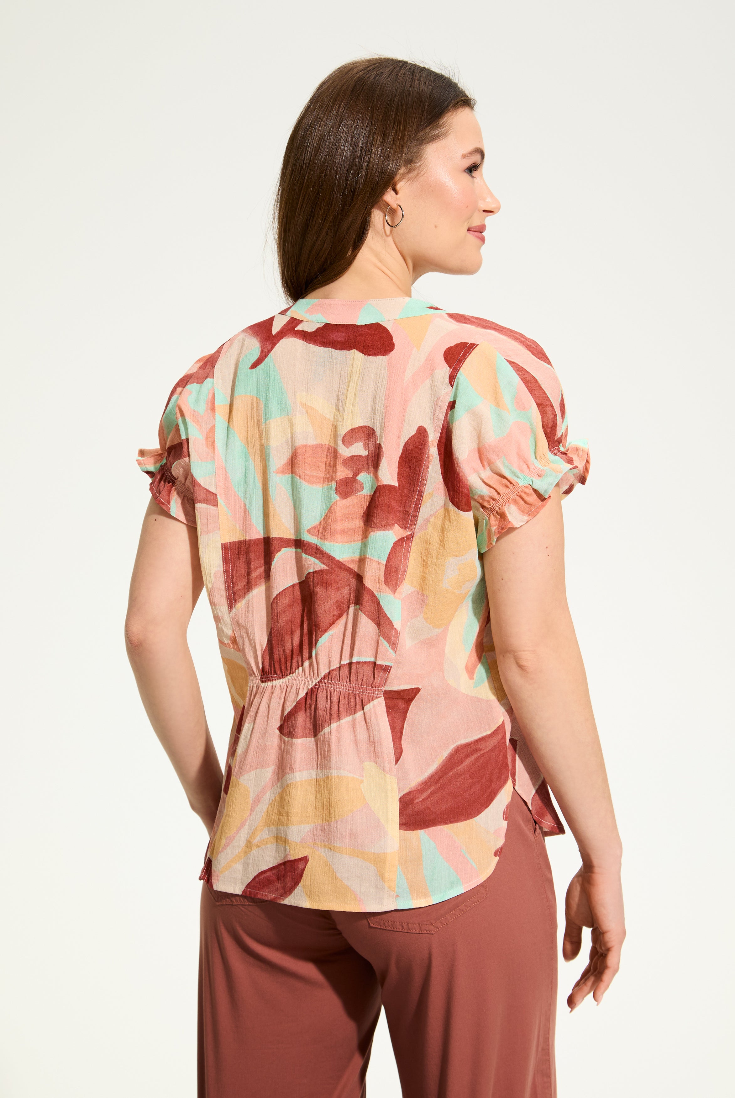 Crinkle Printed Blouse