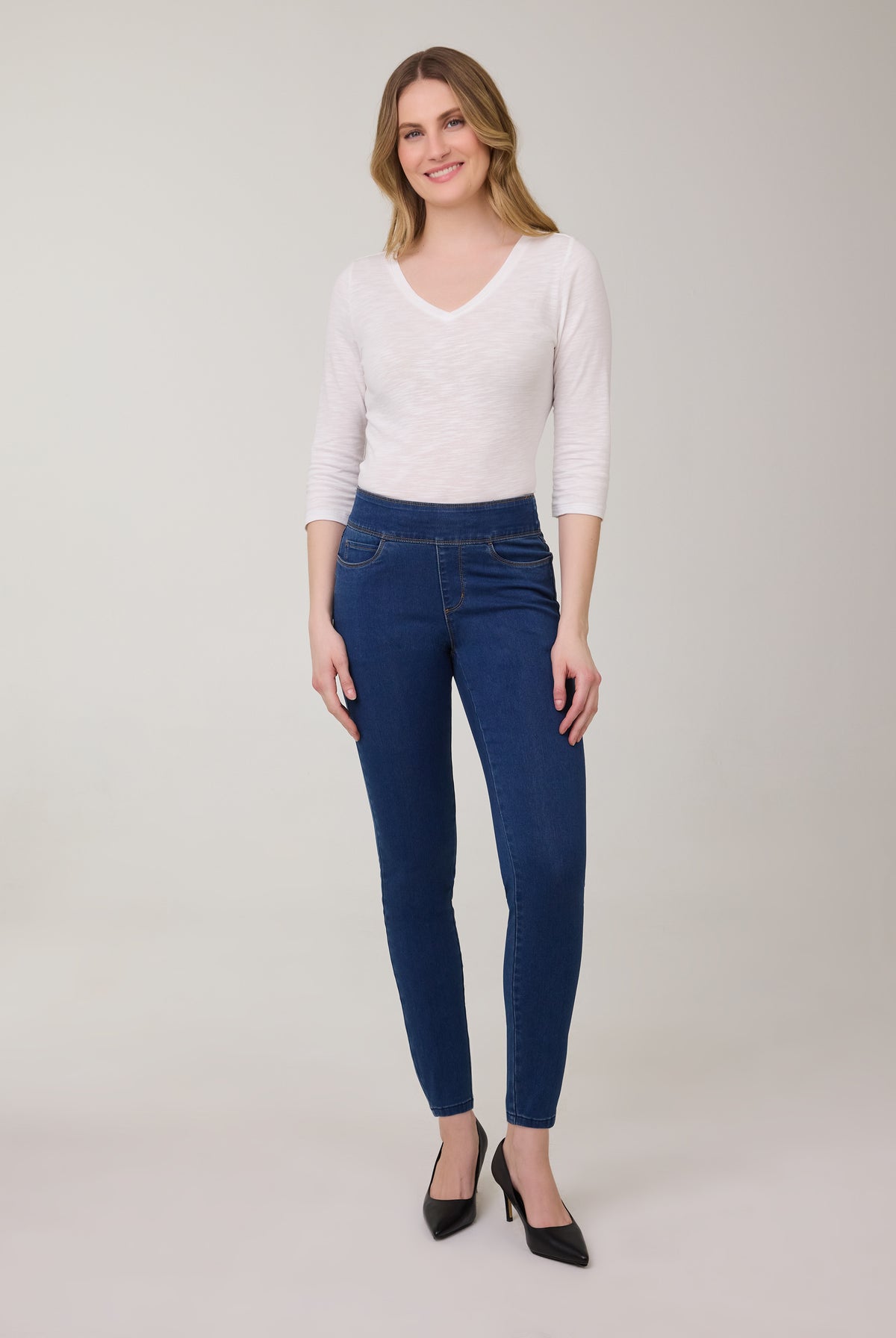 Indigo Pull-On Bootcut Denim, Indigo image 14 by French Dressing Jeans (FDJ)
