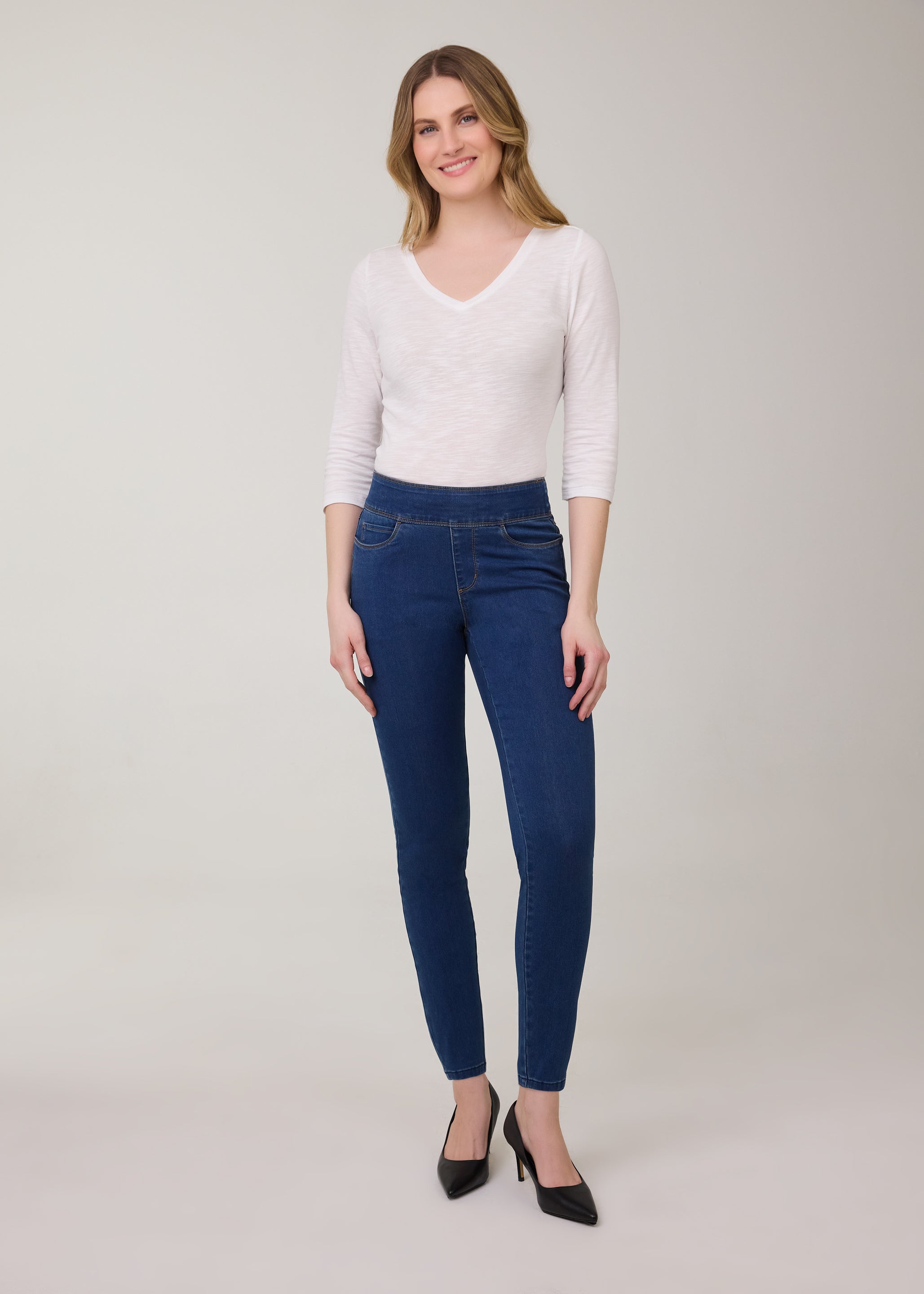 Indigo Pull-On Bootcut Denim, Indigo image 14 by French Dressing Jeans (FDJ)