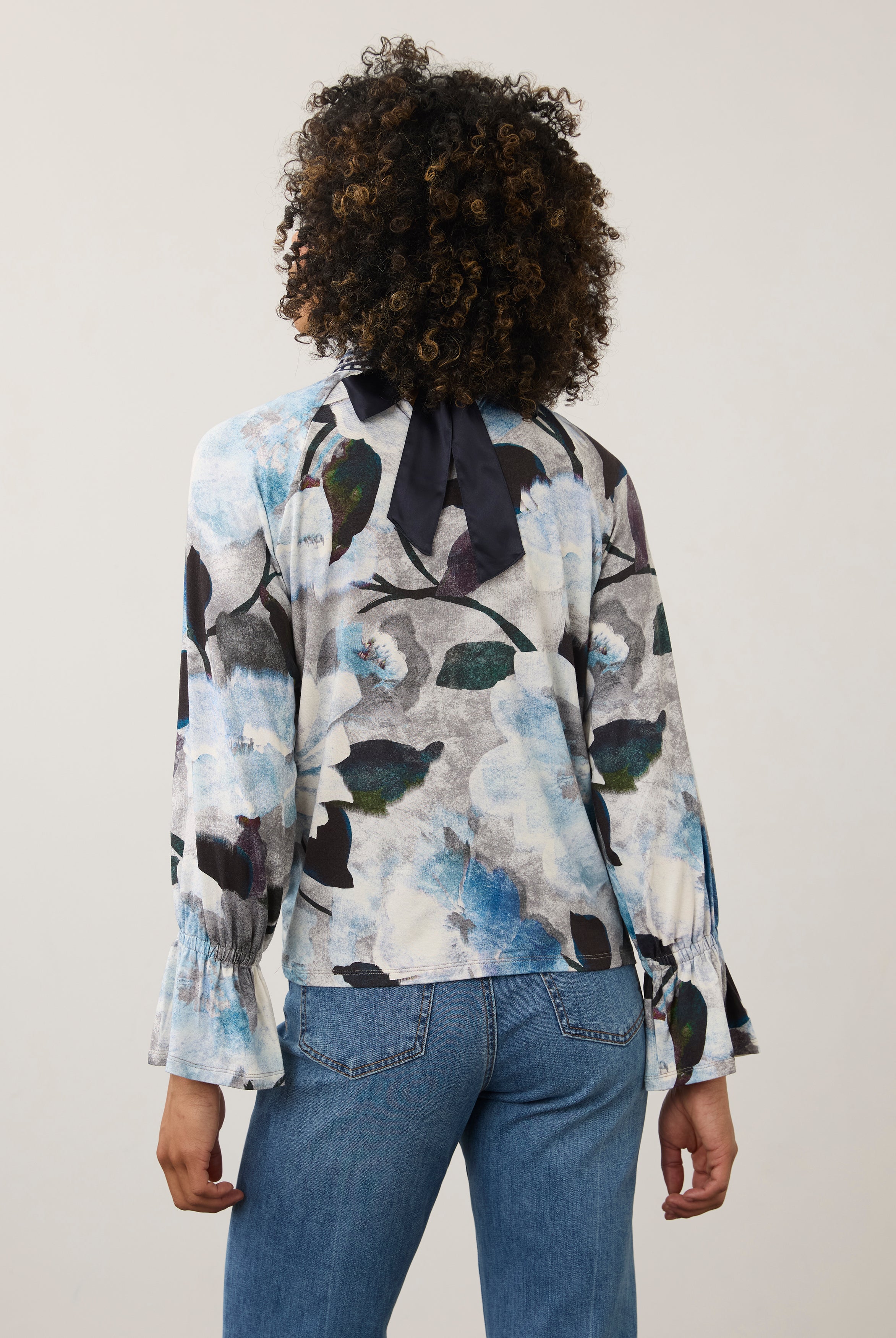 Rebe 3/4 Sleeve Embellished Top, Rebecca Floral image 10 by French Dressing Jeans (FDJ)