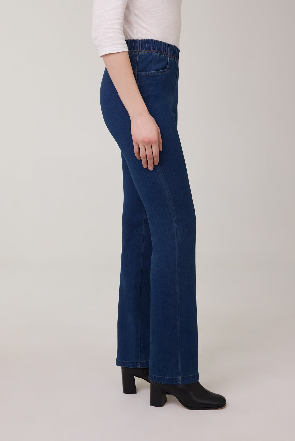 Indigo Pull-On Bootcut Denim, Indigo image 2 by French Dressing Jeans (FDJ)
