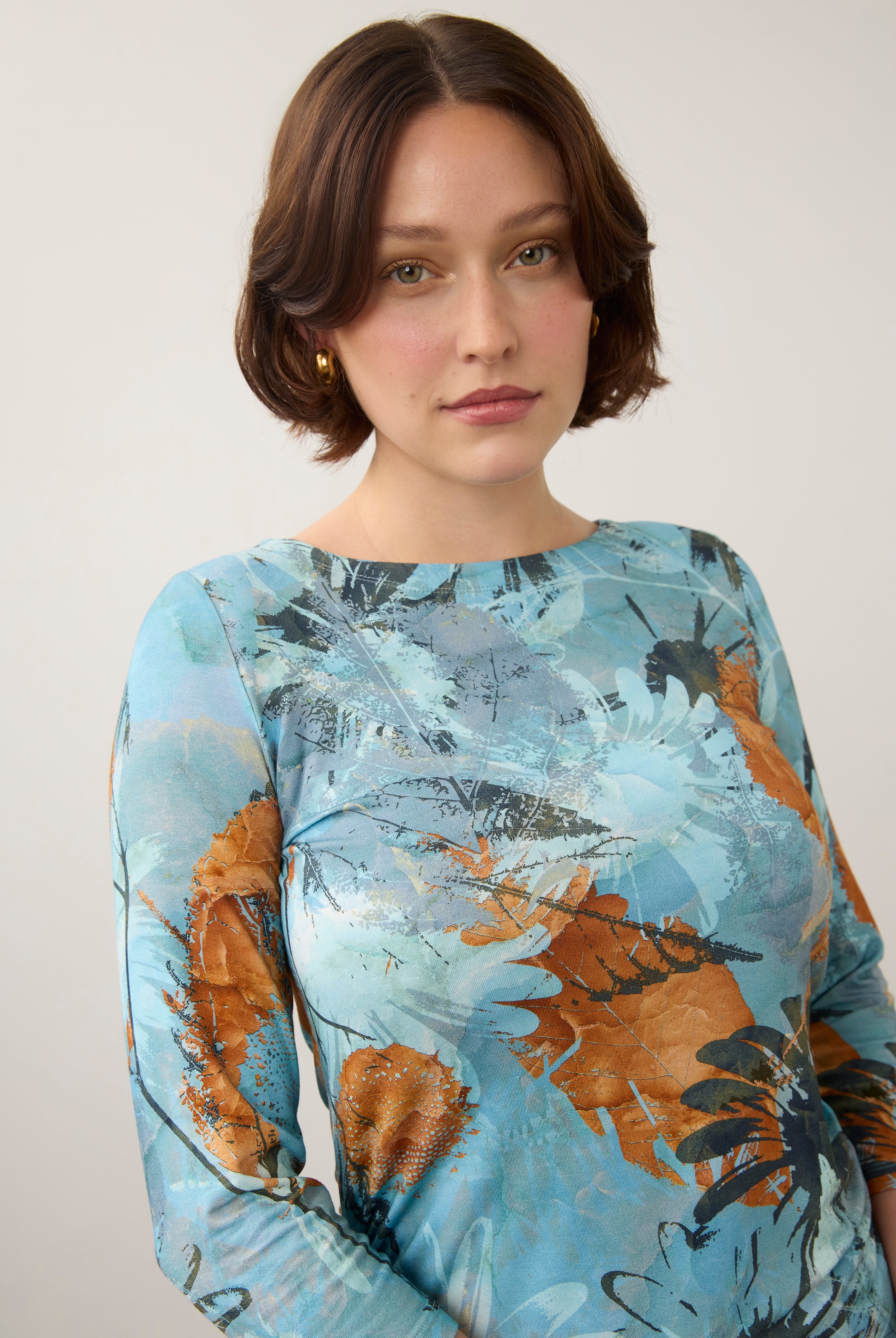 Rebe 3/4 Sleeve Embellished Top, Rebecca Floral image 7 by French Dressing Jeans (FDJ)