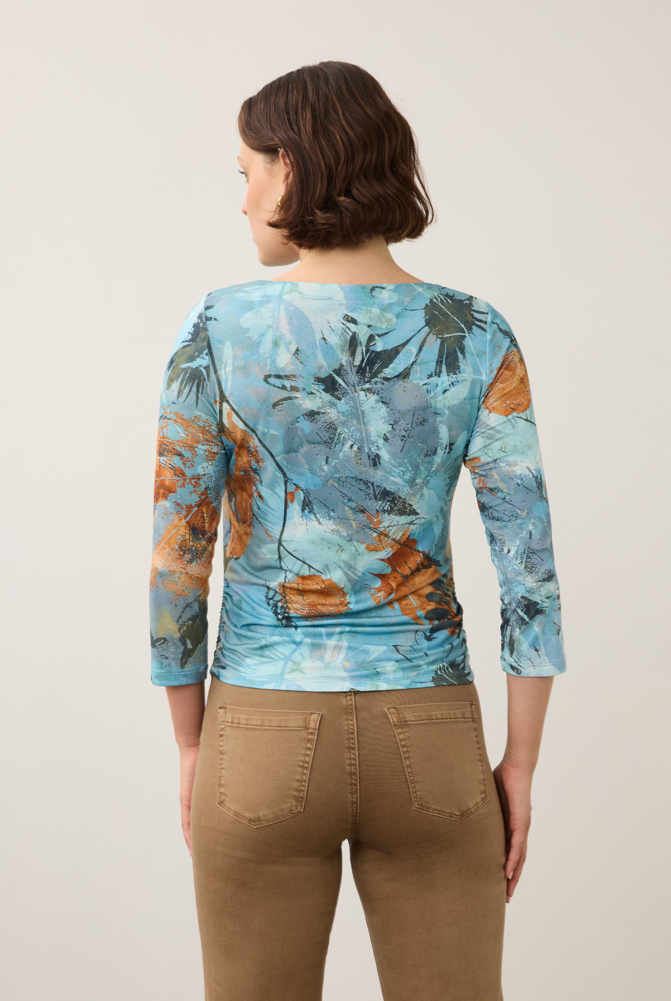 Rebe 3/4 Sleeve Embellished Top, Rebecca Floral image 6 by French Dressing Jeans (FDJ)