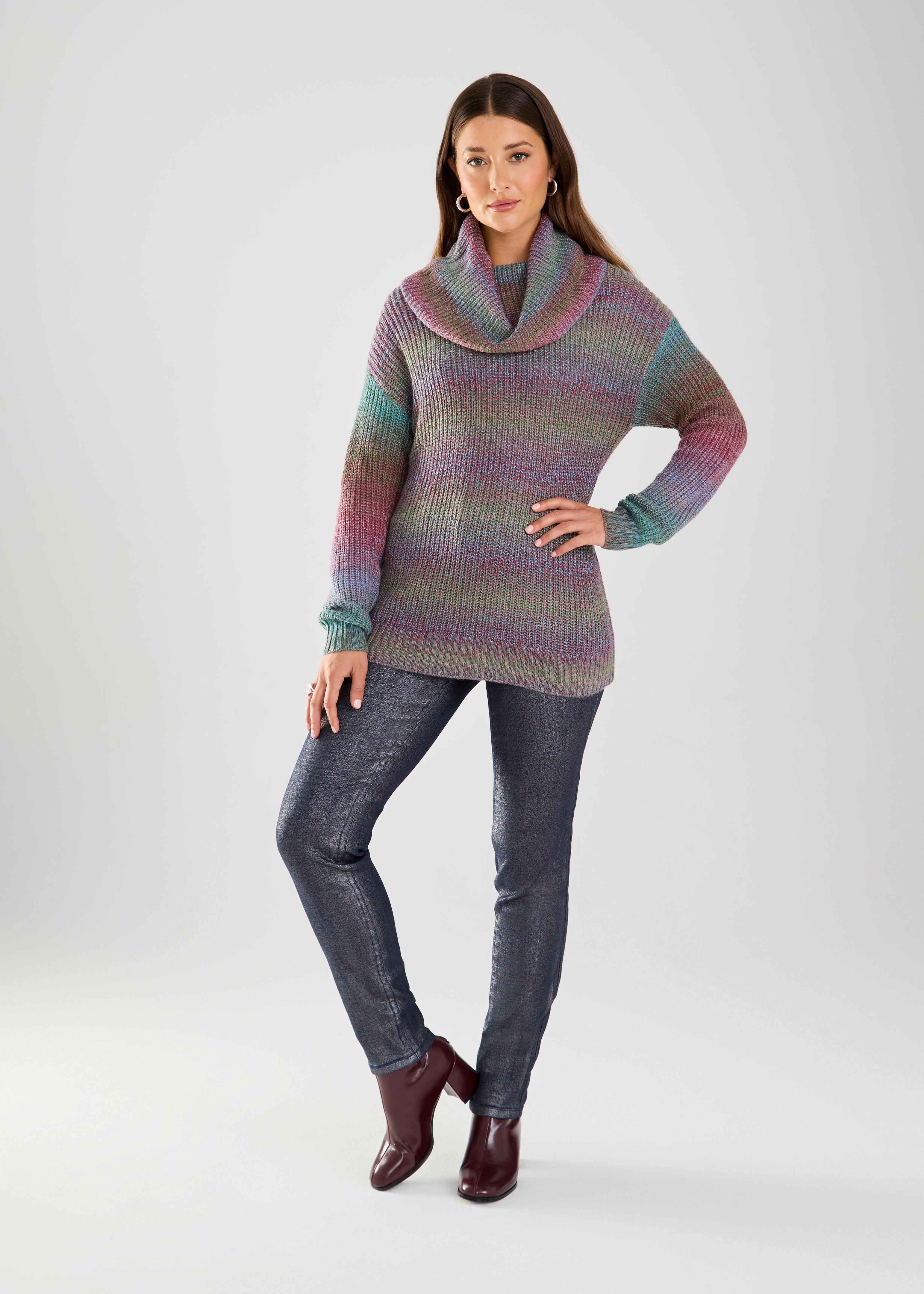 COWL NECK SWEATER