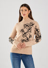 LONG SLEEVE EMBROIDERED SWEATER