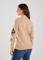 LONG SLEEVE EMBROIDERED SWEATER