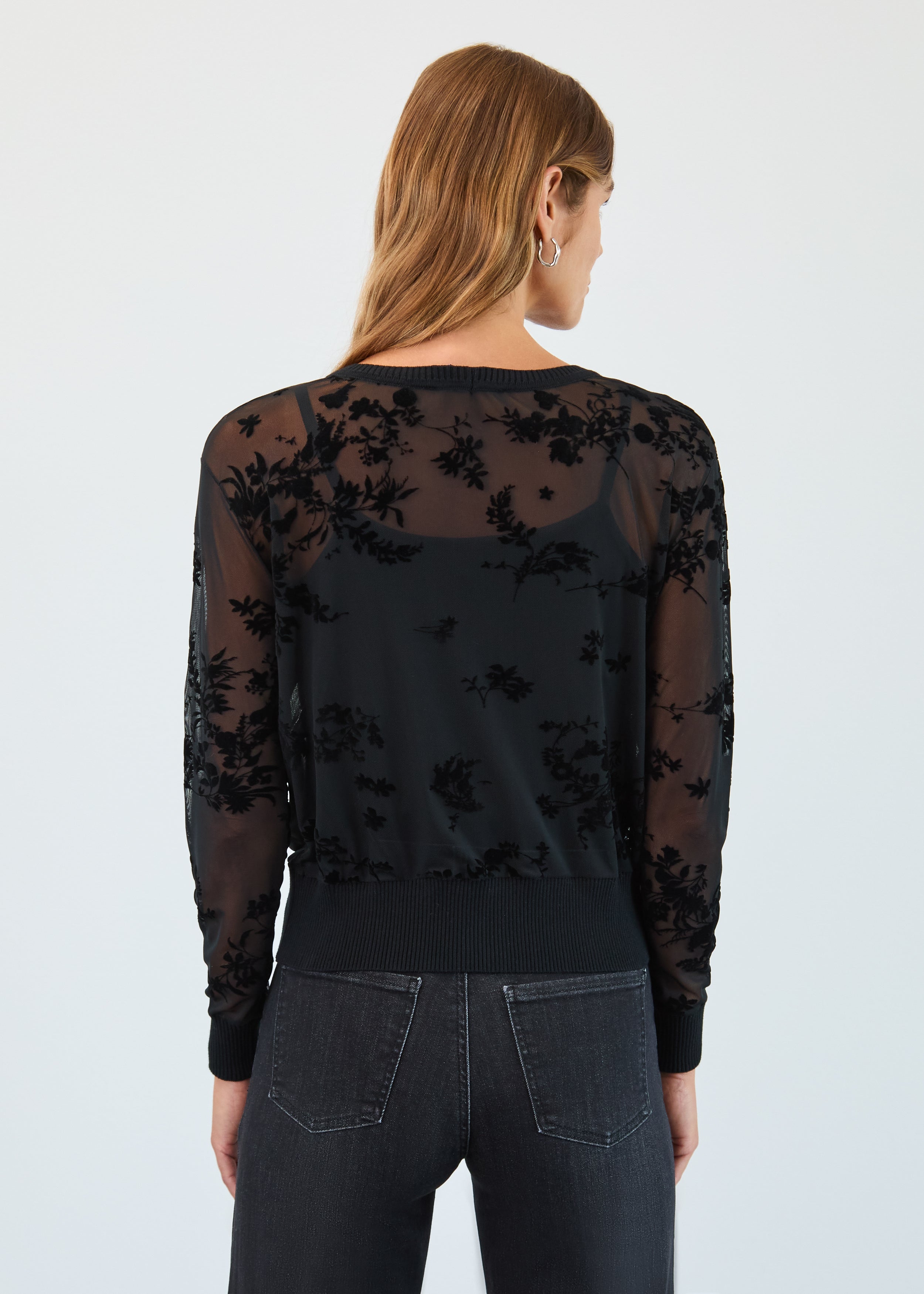 2 piece mesh cardigan set