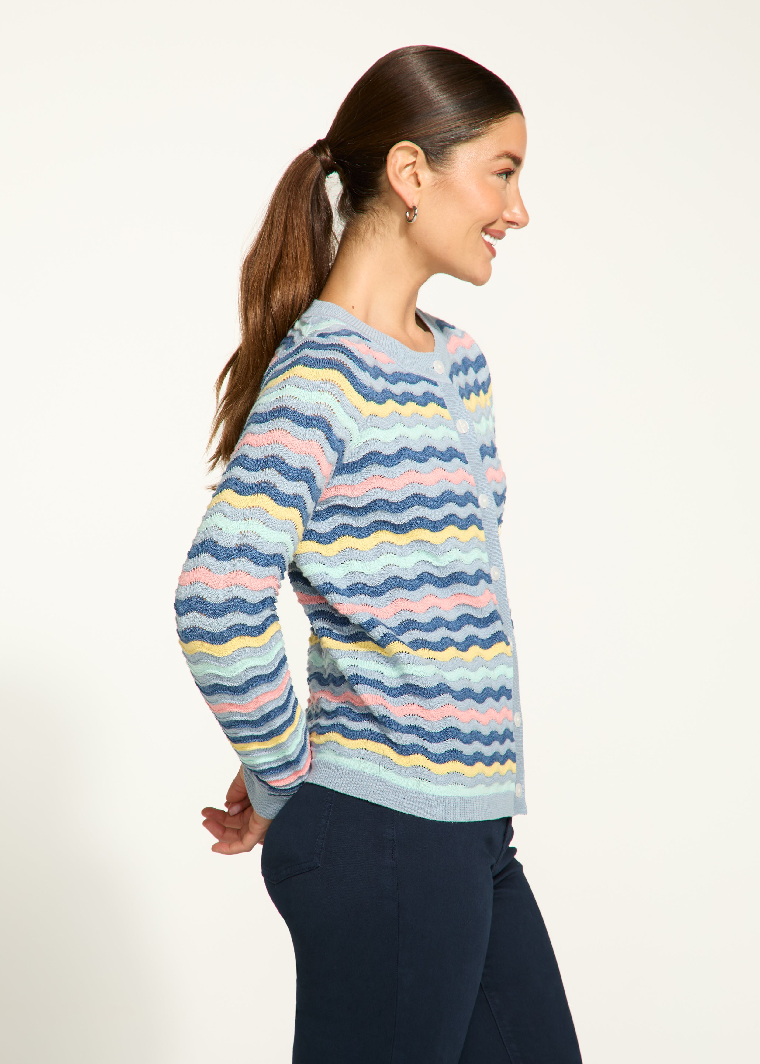 Wave Stitch Cardigan
