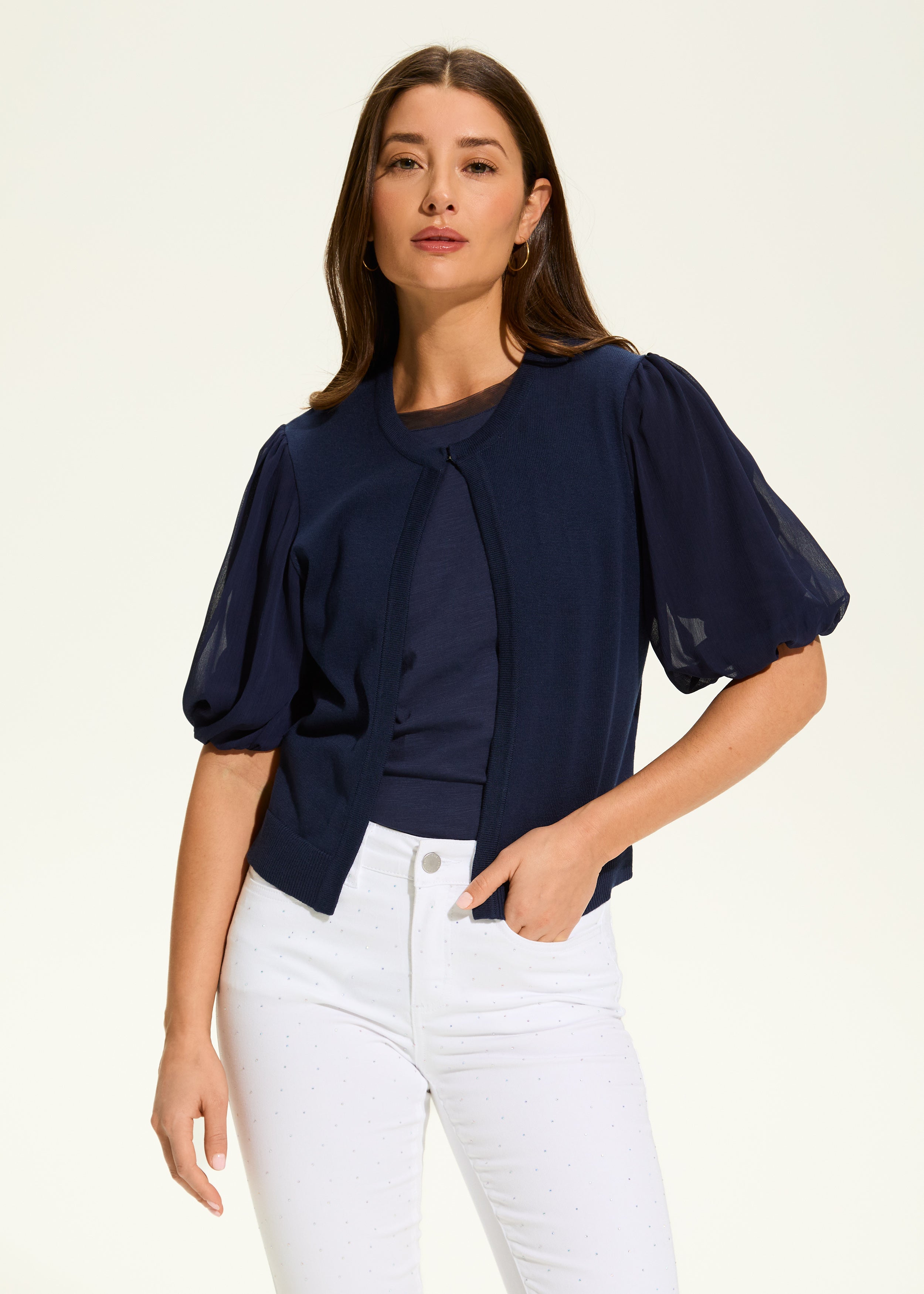 Elbow Sleeve Cardigan