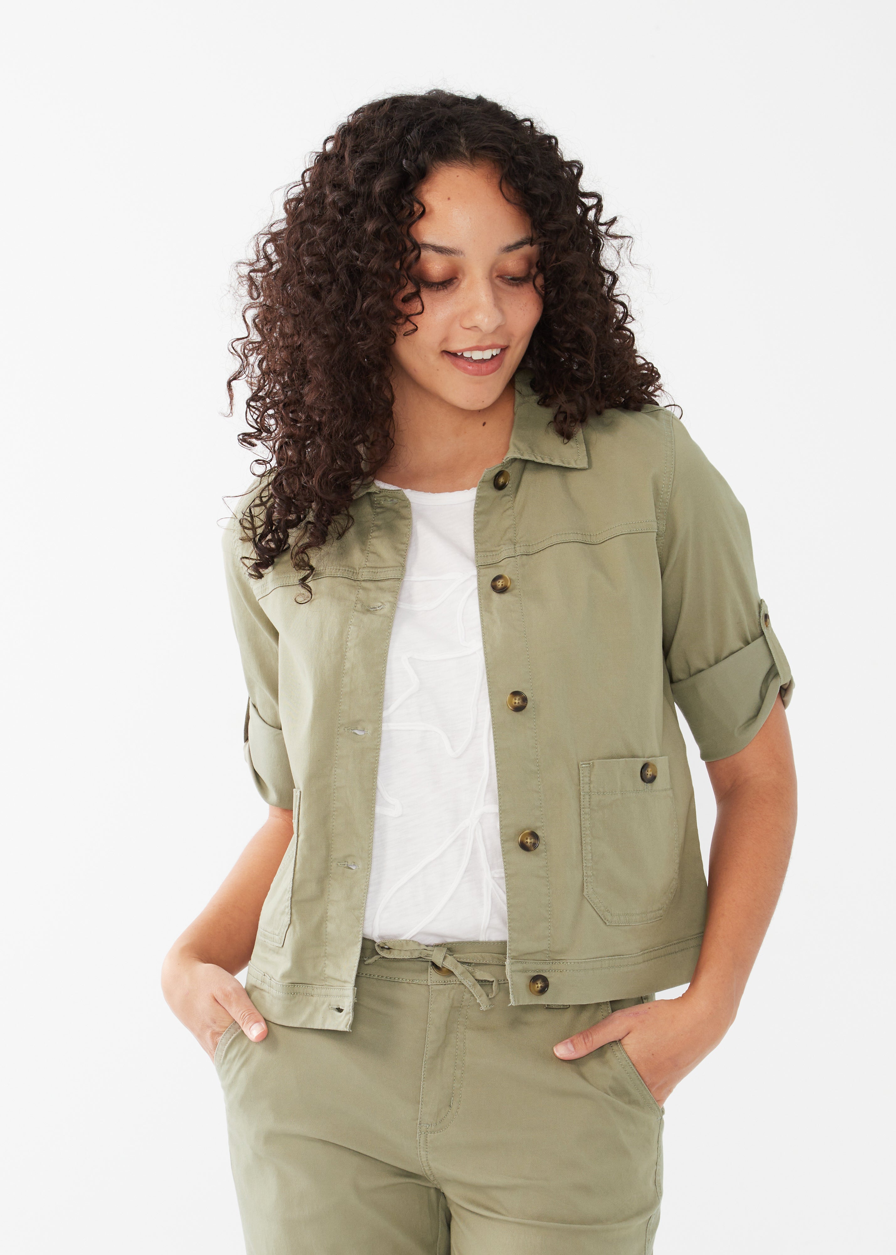 CROPPED CARGO JACKET