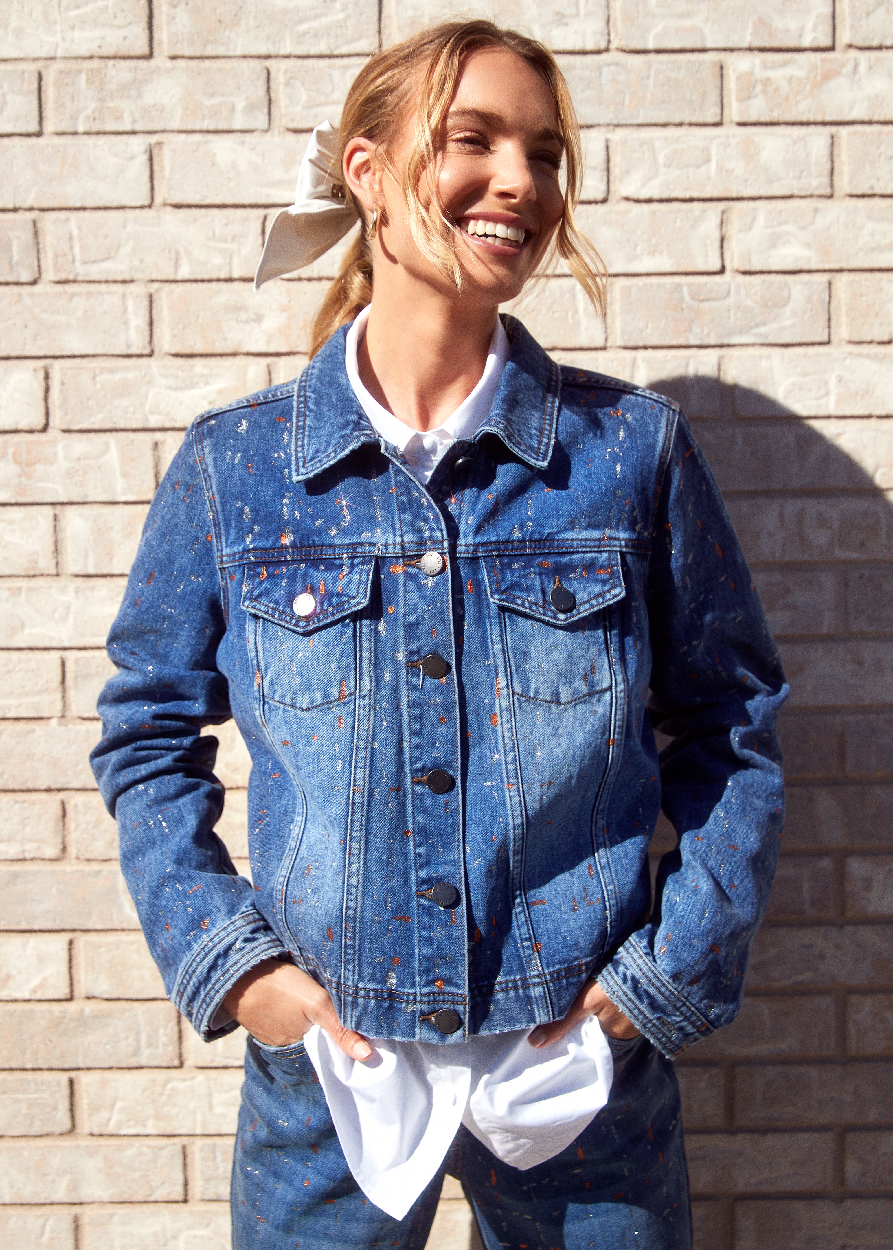 FDJ Sandstone Denim Jacket 1992511