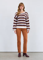 Boat neck sweater
