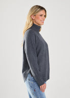 LONG SLEEVE COWL NECK SWEATER