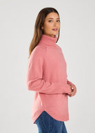 LONG SLEEVE COWL NECK SWEATER