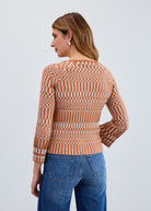 Long sleeve rib sweater