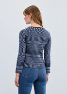 Long sleeve rib sweater