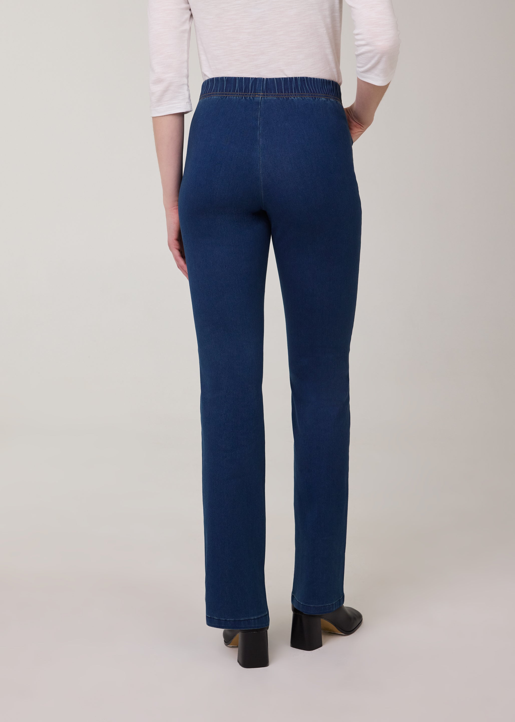 Indigo Pull-On Bootcut Denim, Indigo image 3 by French Dressing Jeans (FDJ)