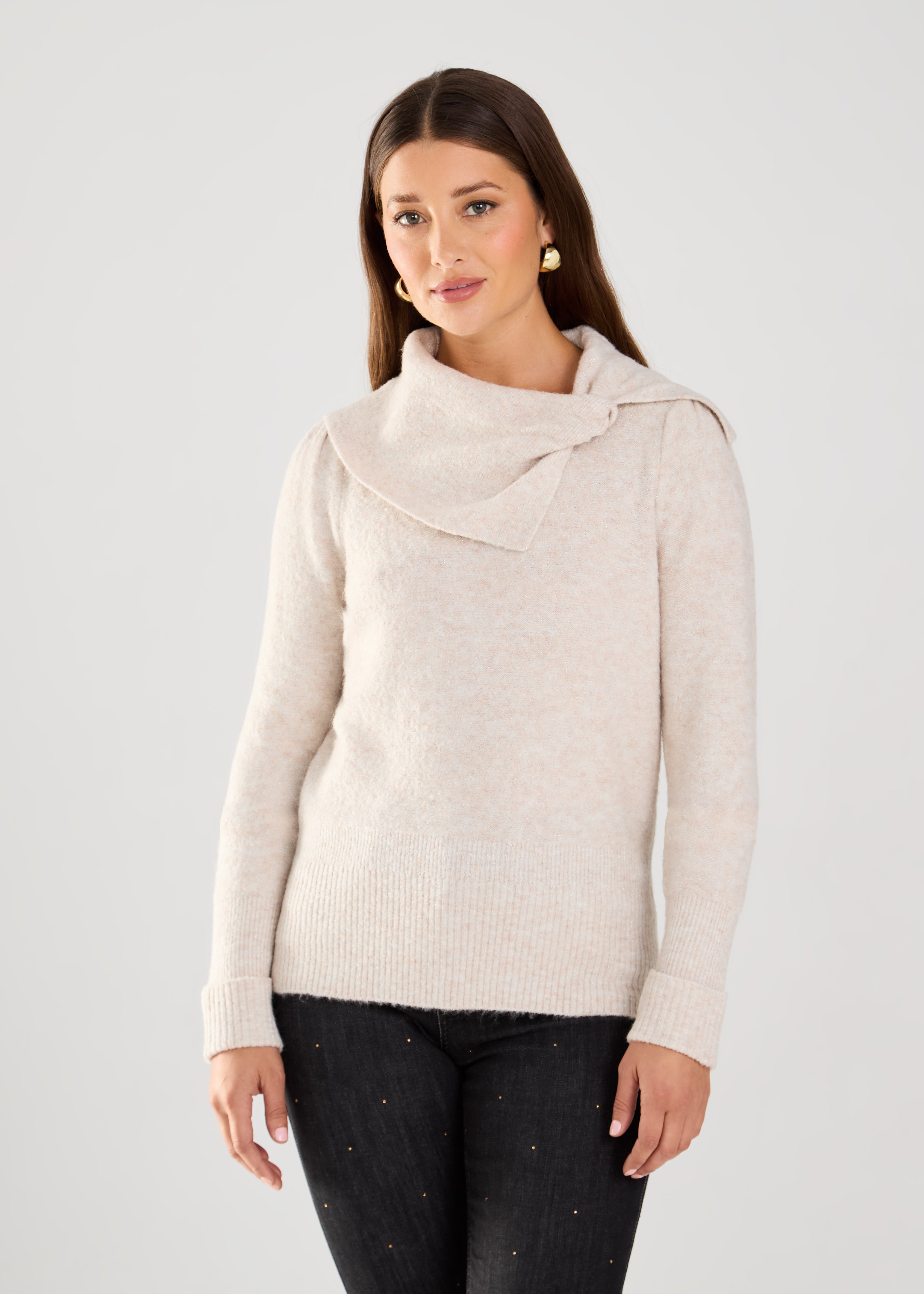 BOW NECK SWEATER