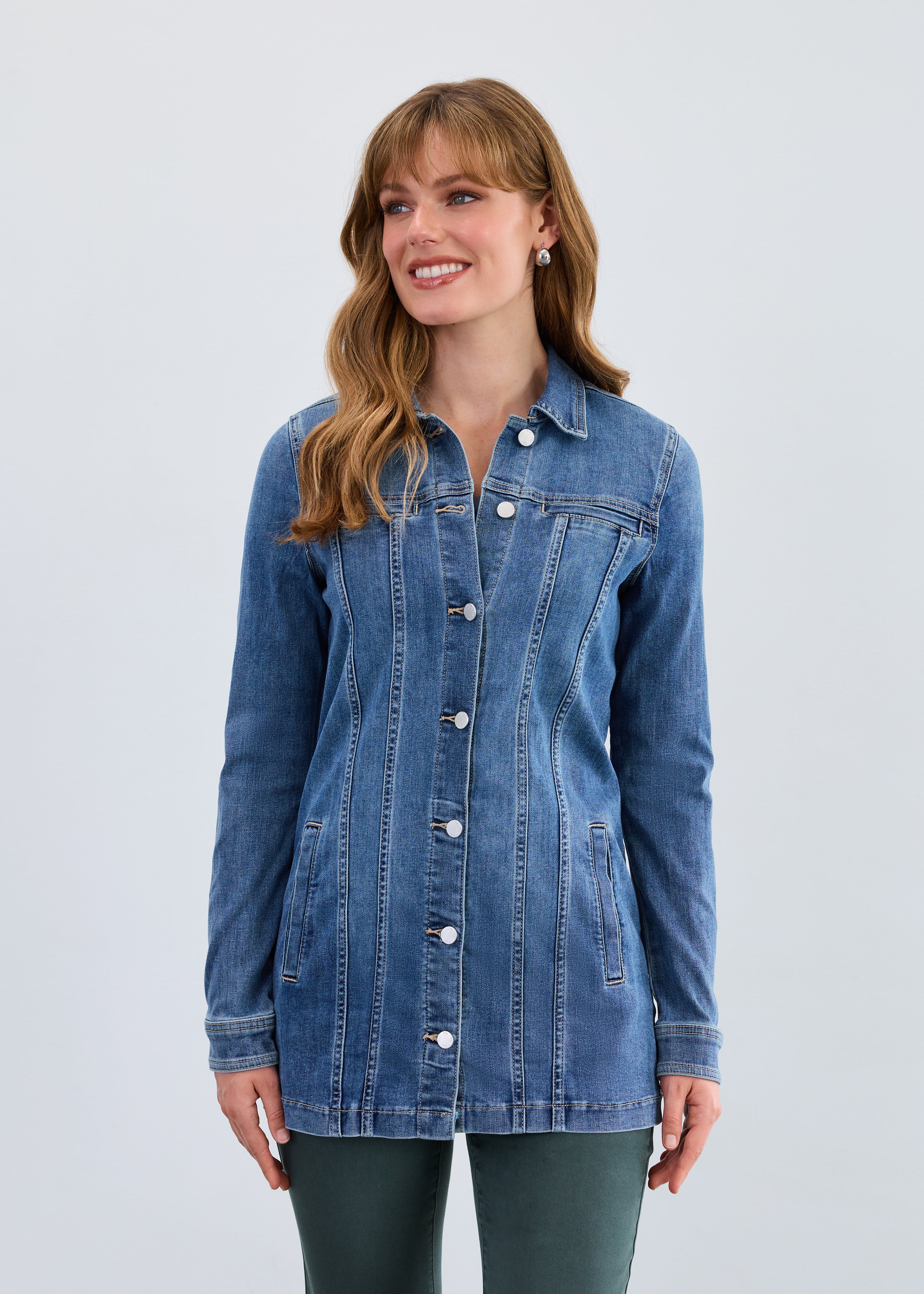 【AMERI】FAKE LAYERED DENIM LONG COAT AMERI】FAKE LAYERED DENIM LONG COAT Amazon.com: Fnfmrfmr