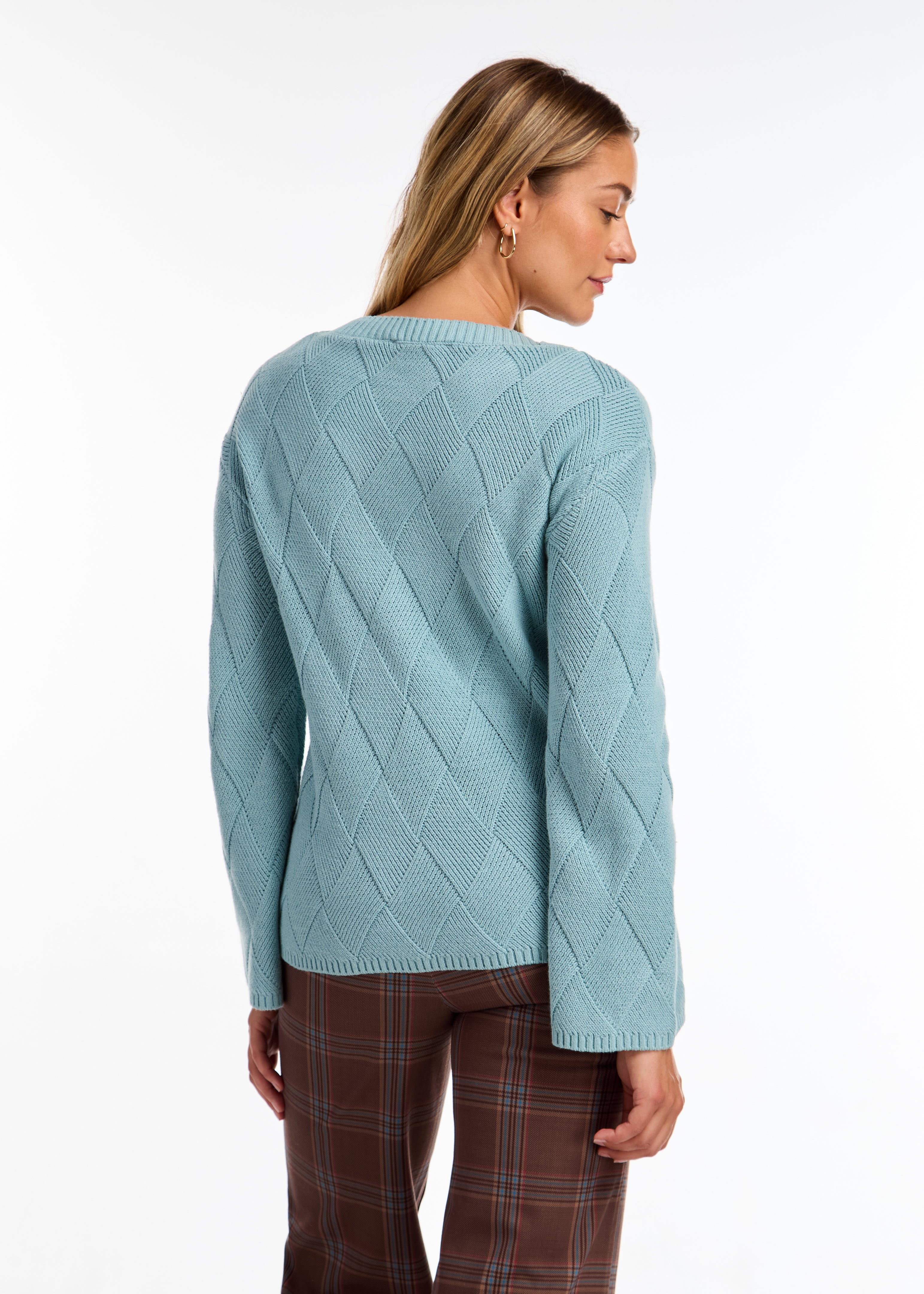 LONG SLEEVE BOAT NECK SWEATER