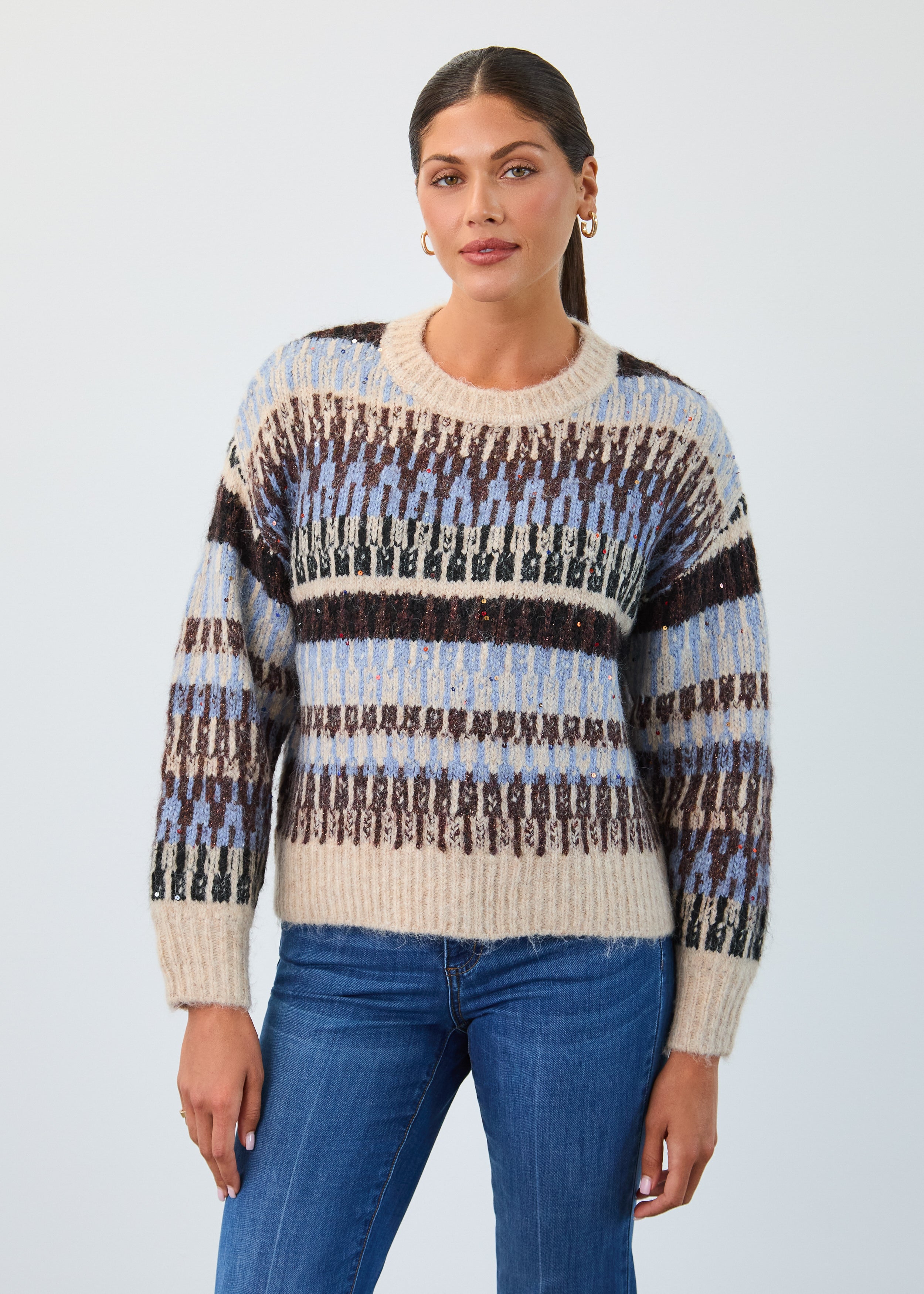 Jacquard apres ski sweater