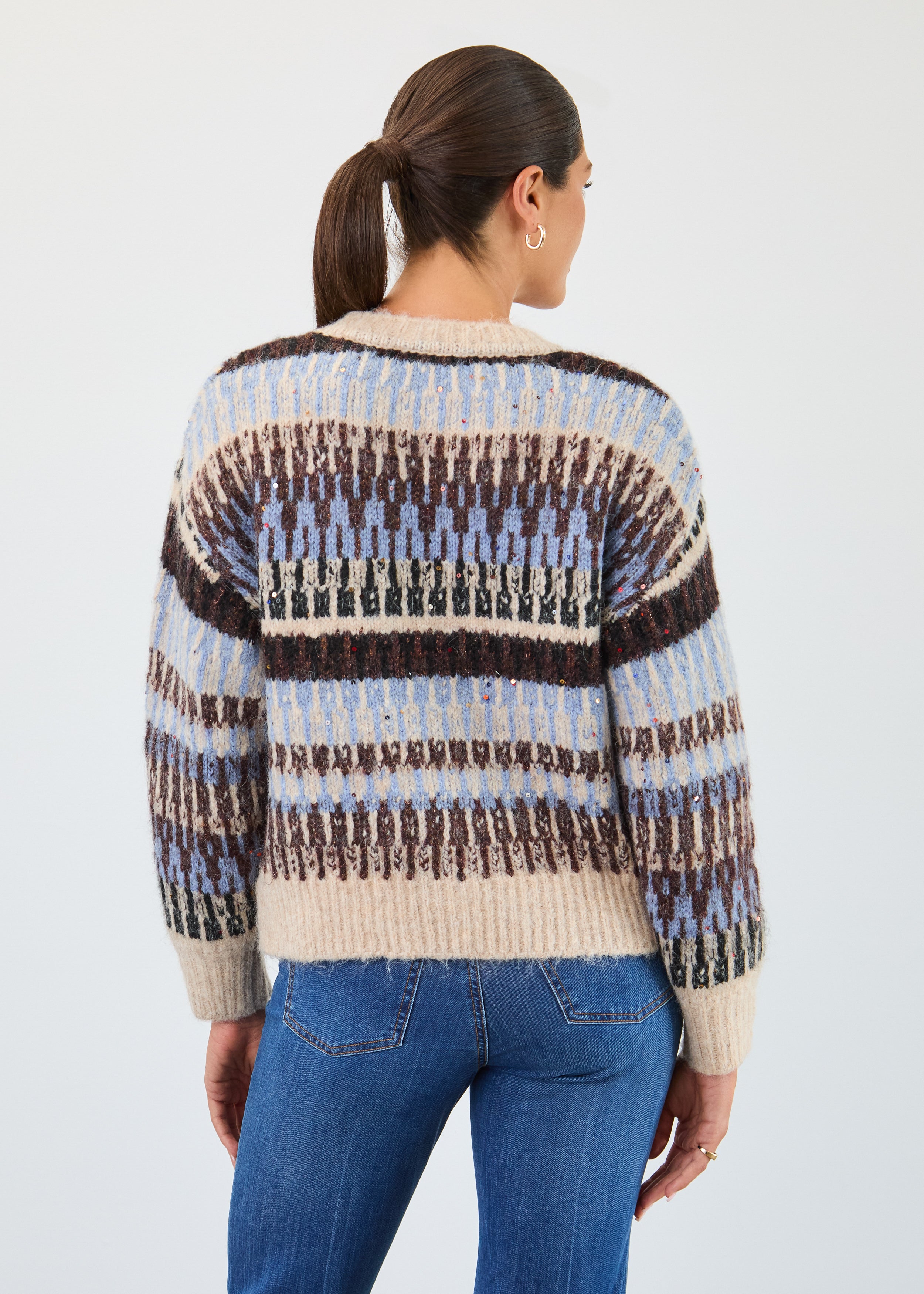 Jacquard apres ski sweater