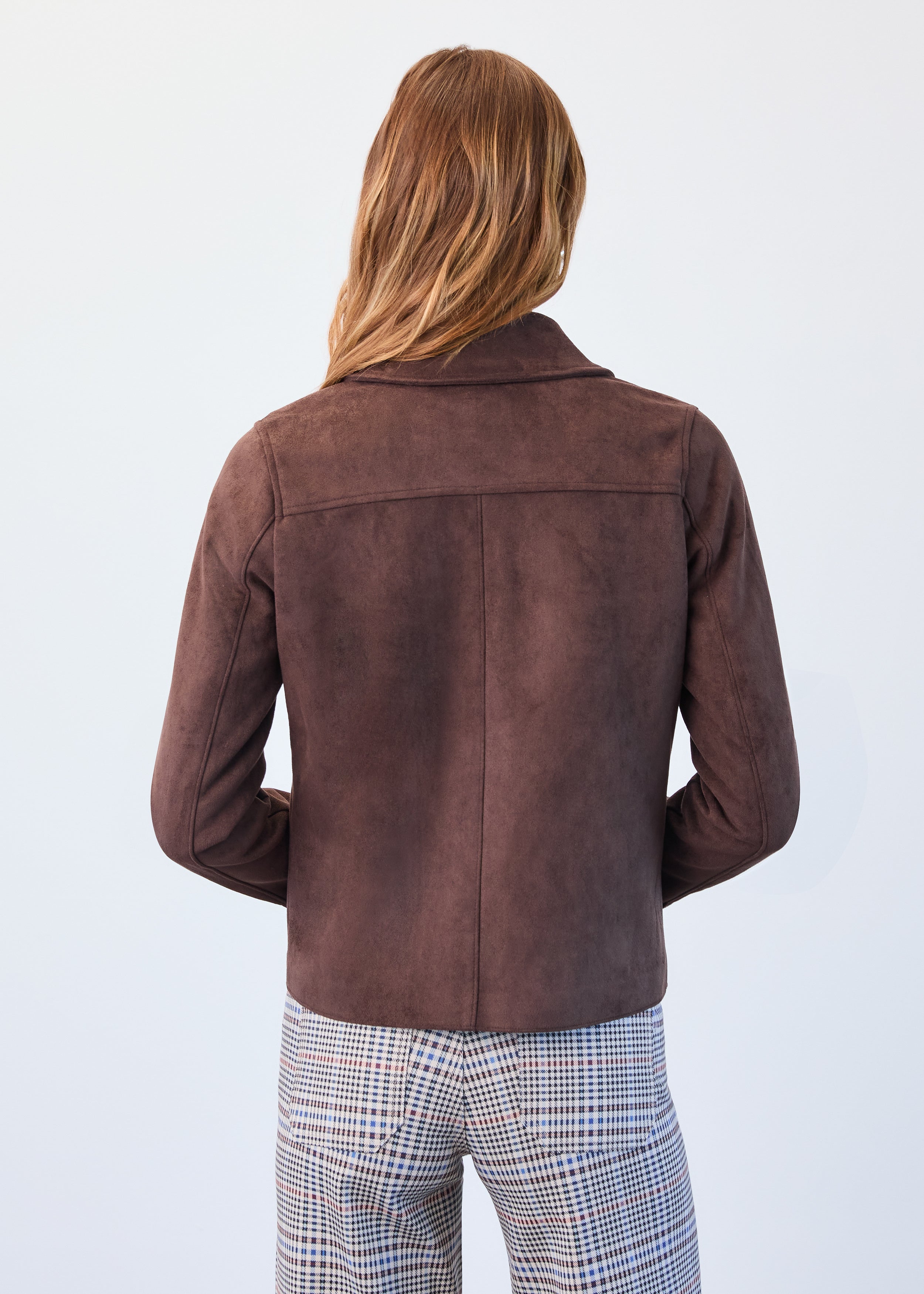 faux suede jacket