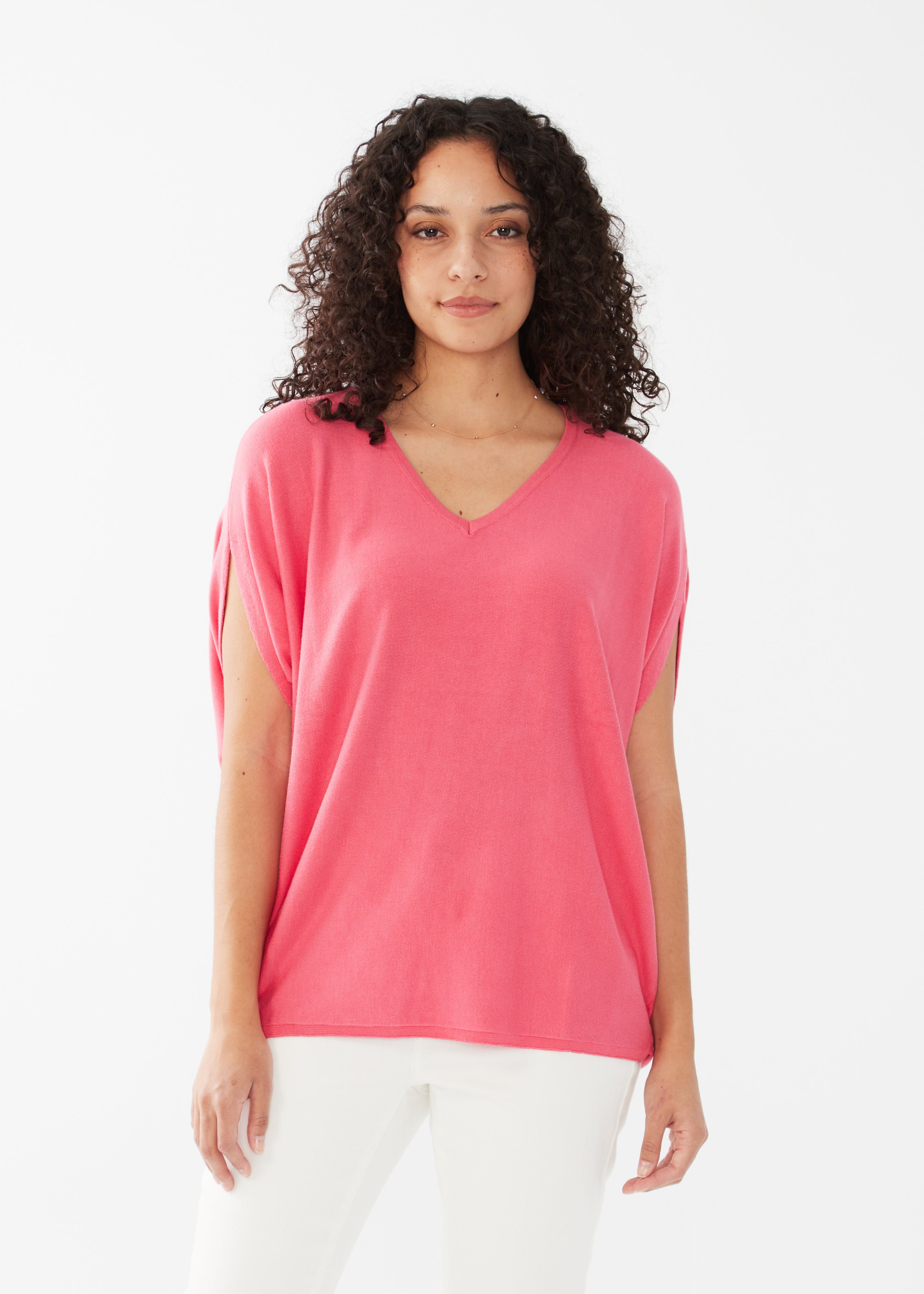 V neck poncho sweater sales
