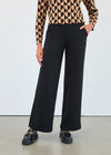 Pull-On Wide Leg Pants, Black