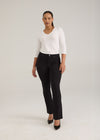 Pantalon Olivia bootleg petite, noir