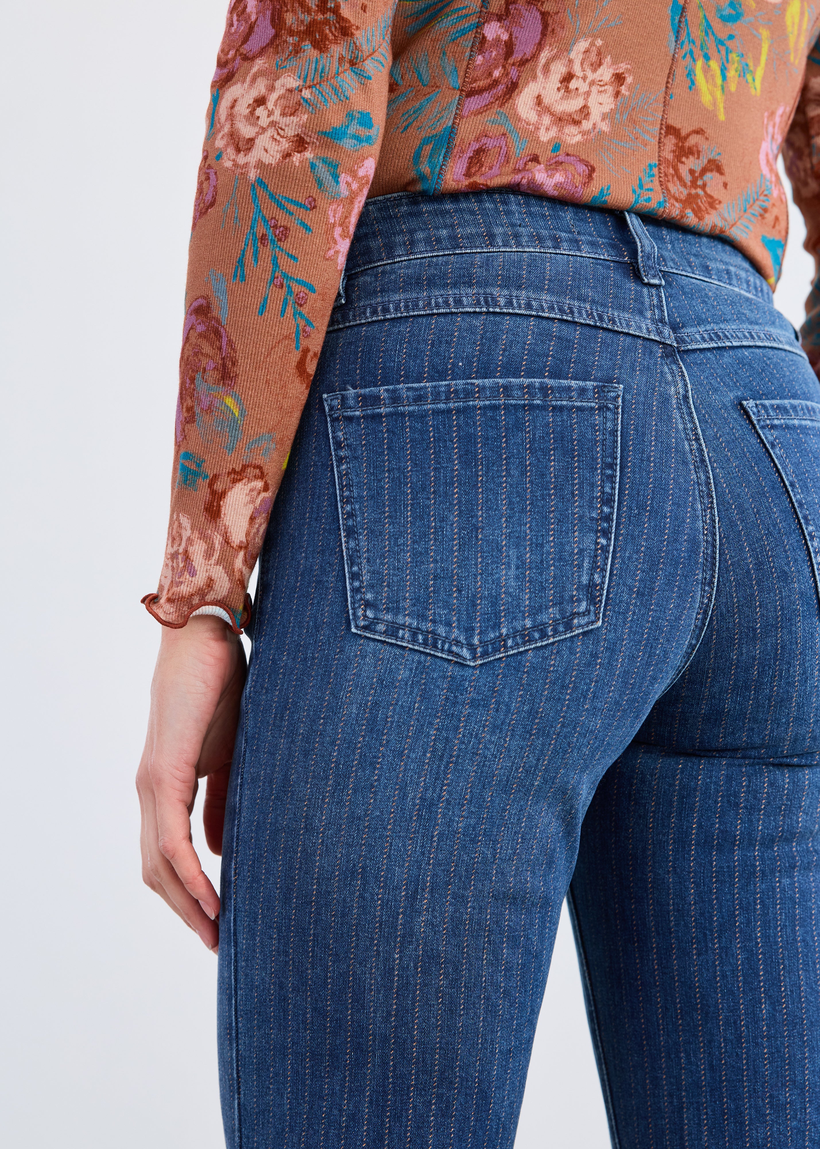 olivia pinstripe straight ankle