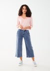 Wide Leg Pull-On Lightweight Denim