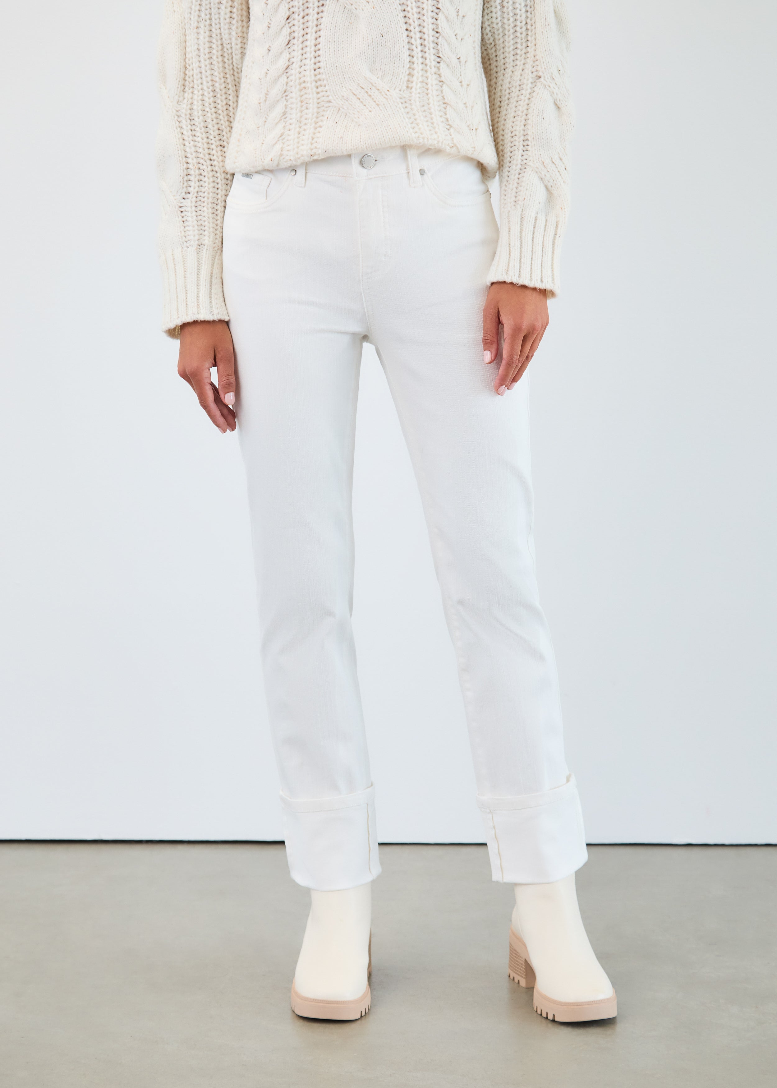 olivia cuffed straight ankle