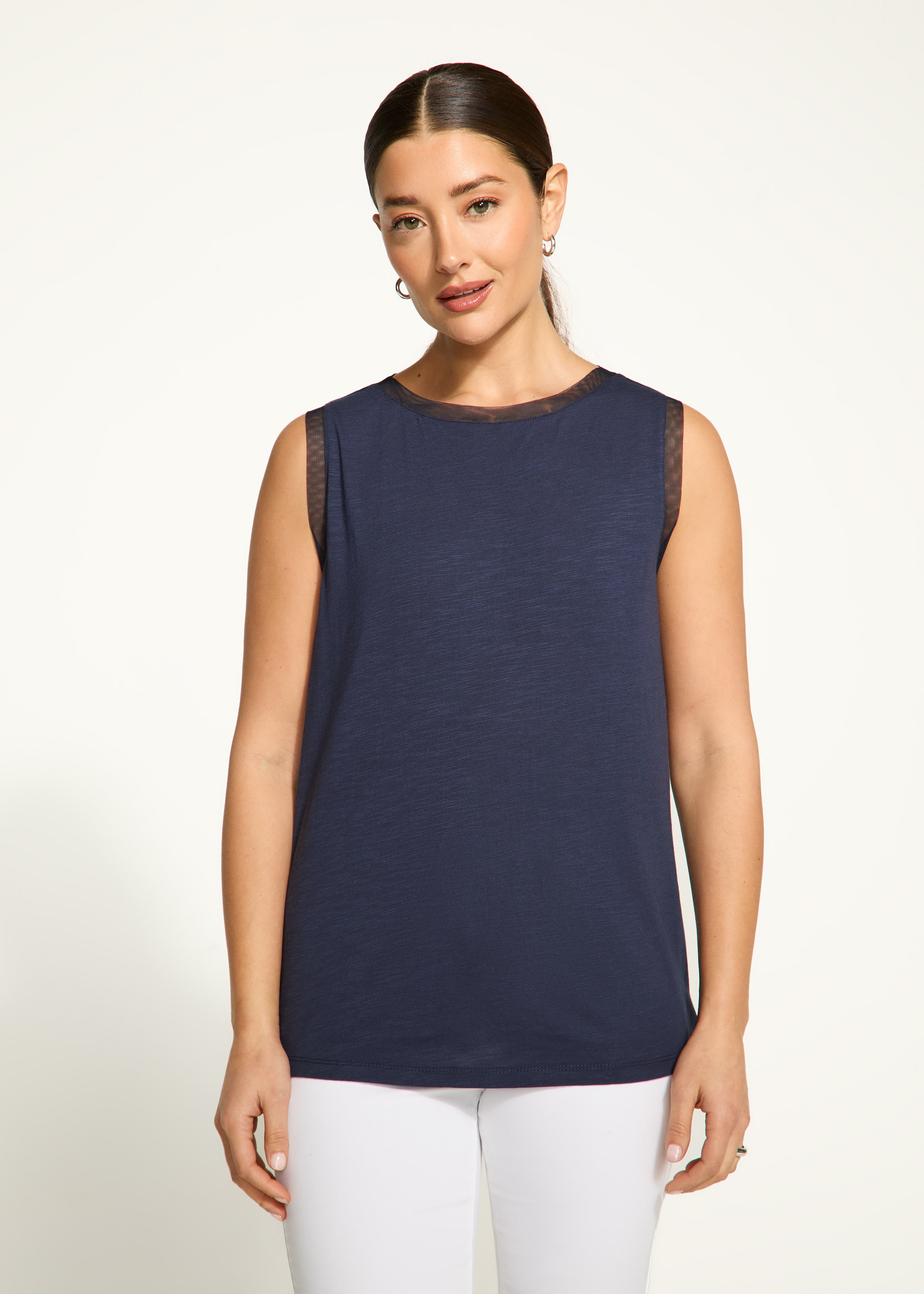 Boat neck cami