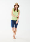 Sleeveless V-Neck Jersey Top