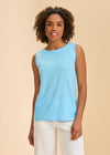 Boat Neck Cami, Pacific Blue