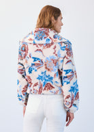 Long sleeve half zip sherpa popover jacket