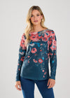 LONG SLEEVE BOAT NECK TOP