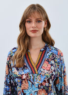 embellished neck top