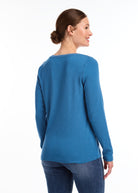 LONG SLEEVE BOAT NECK TOP