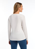 LONG SLEEVE BOAT NECK TOP