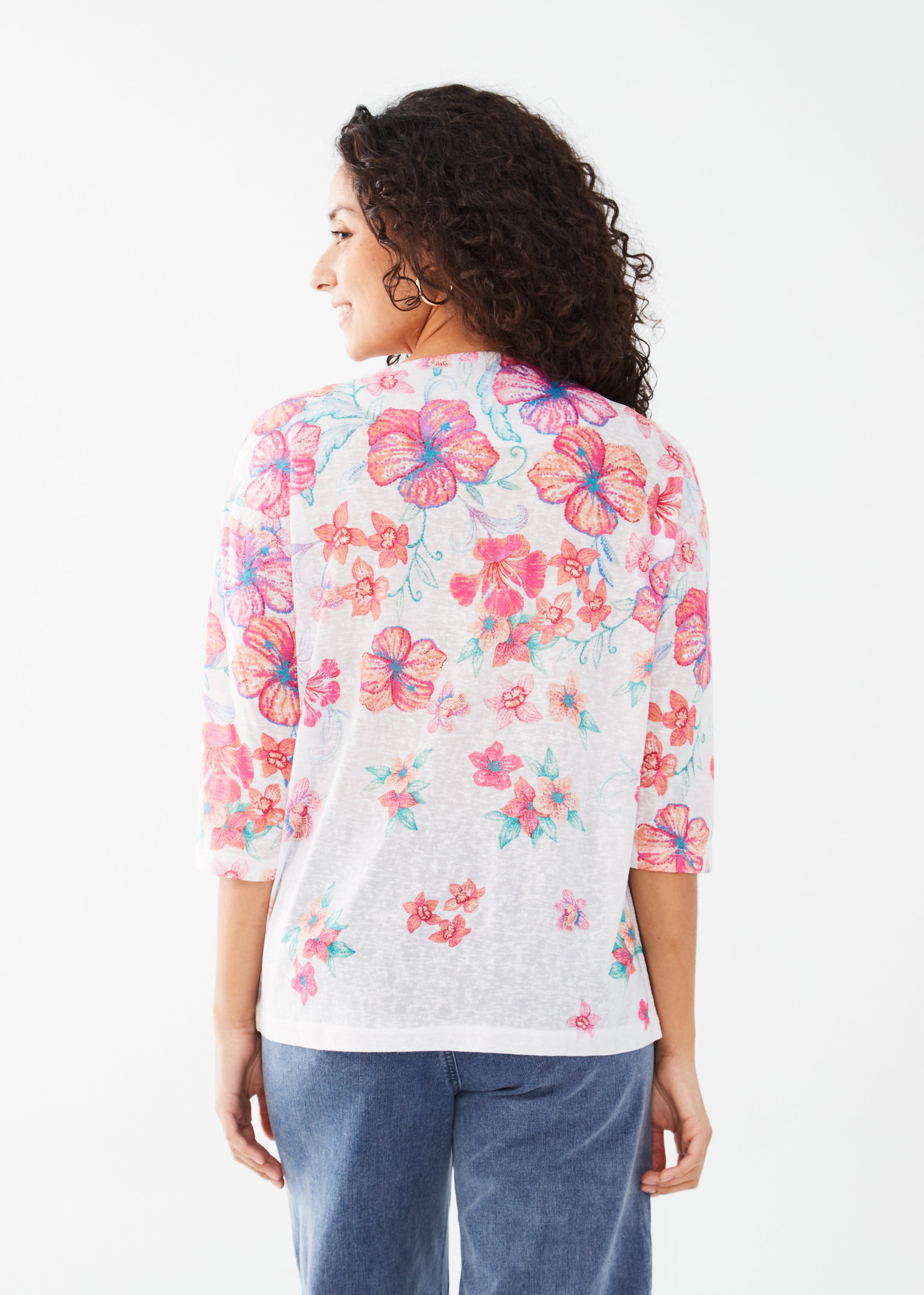 DROP SHOULDER 3-4 SLEEVE TOP