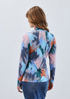 long sleeve mock neck top