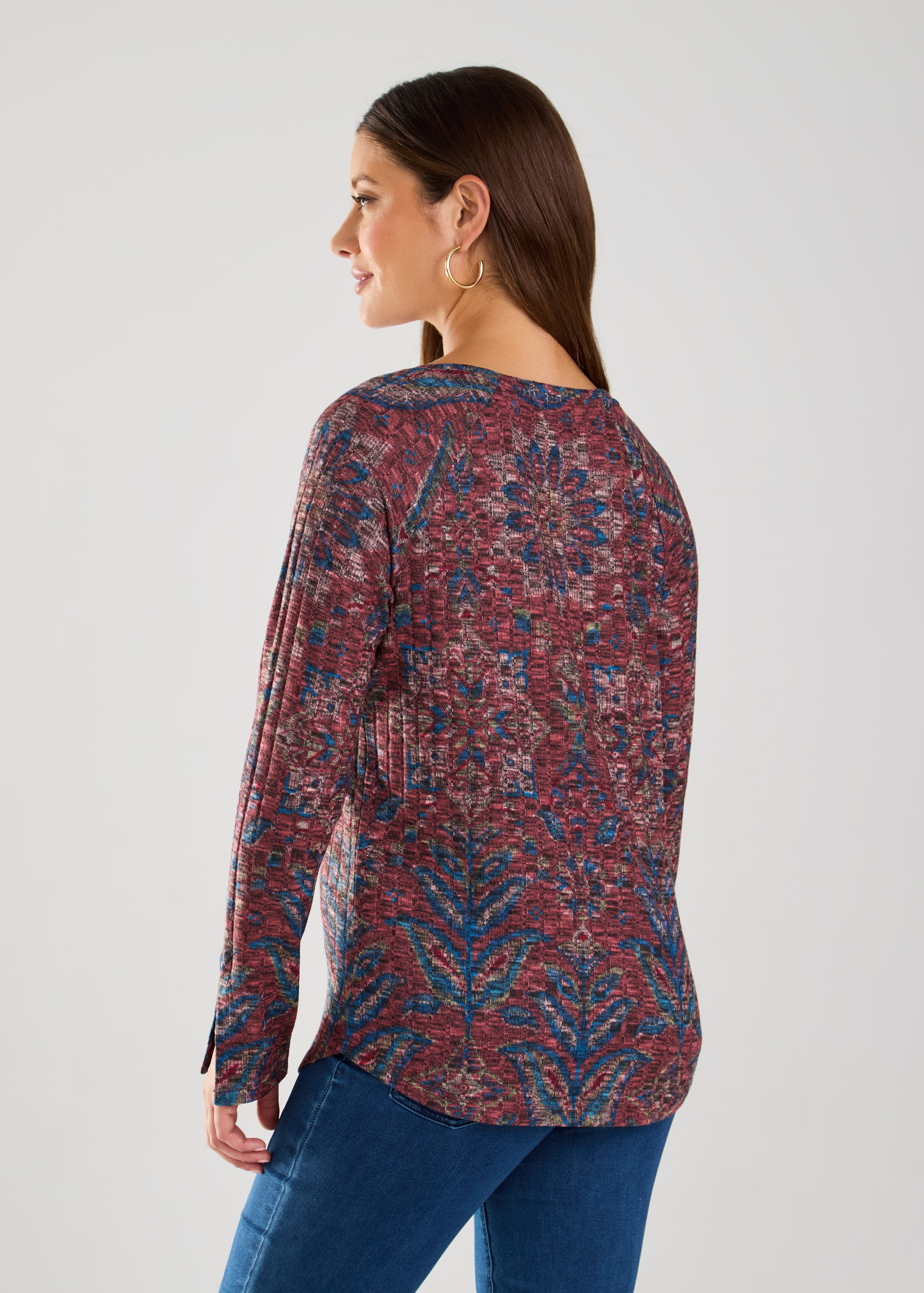 LONG SLEEVE RIB TOP